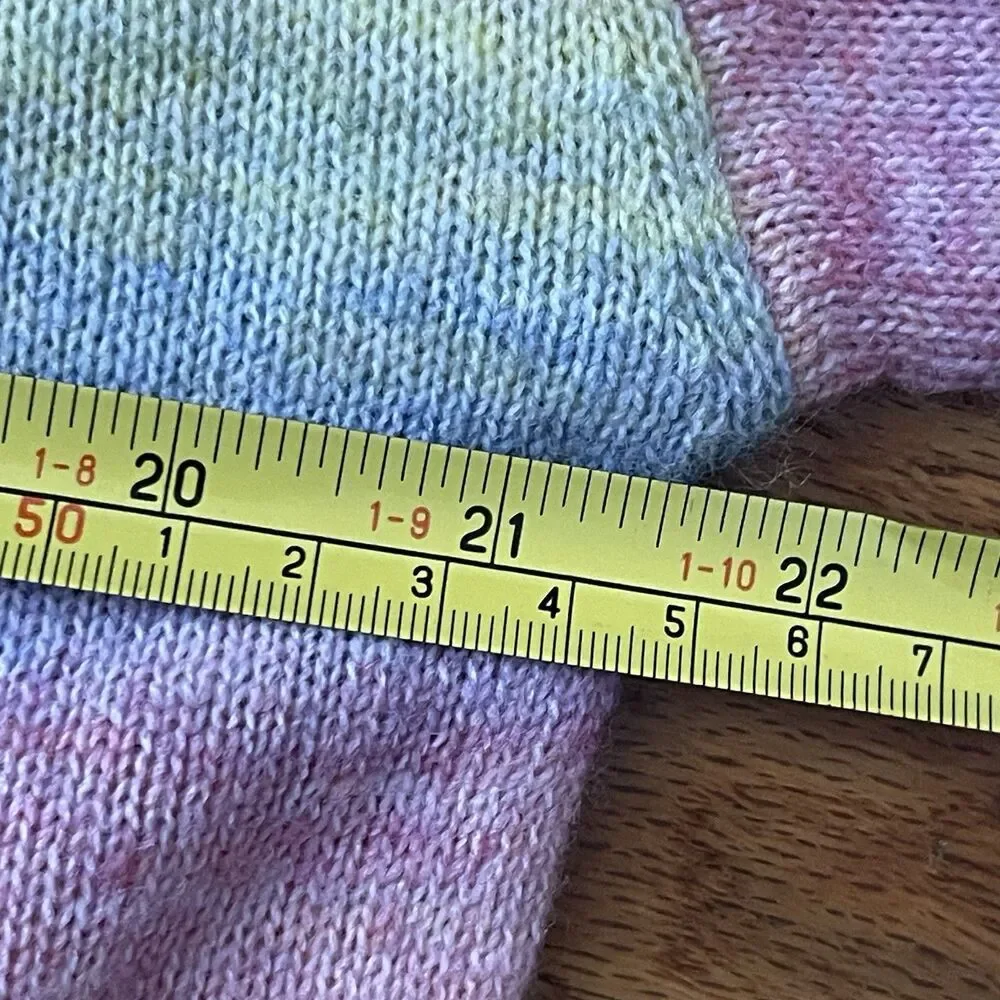JOHNNY WAS‎ Sunrise Pullover Sweater Small Multicolor NEW Rainbow Wool Blend